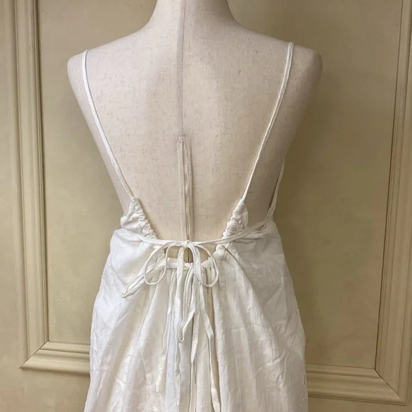 New! Lulus Wishing for Sunshine White Maxi Dress size Medium - Picture 11 of 15